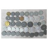 43pc 1938-1944 WWII Era Foreign Coins Lot