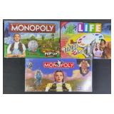 Sealed Wizard Of OZ Board Games w/ Monopoly