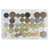 43pc 1849-1937 Foreign Coins Lot