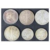 $2.50 Face Value 1940-58 90% Silver U.S. Coins