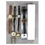 6pc Walt Disney Character Novelty Watch Lot