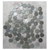 80pc 1943 Steel Lincoln Wheat Pennies Lot