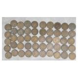 50pc 1900-1907 U.S. Indian Head Cent Lot