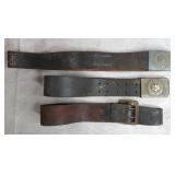 WWII German Miltary Belts w/Buckles
