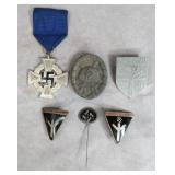 WWII German Military Medal & Pins