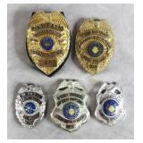 5pc Obsolete Fire Department Badges Lot