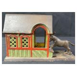 C. 1880s Mule Entering The Barn Mechanical Bank