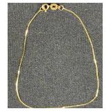 14K Yellow Gold 8" Chain Bracelet