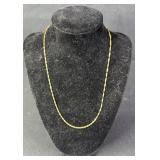 14K Yellow Gold 18" Rope Chain Necklace