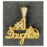 14K Yellow Gold ï¿½Daughterï¿½ Pendant