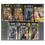 7pc NIP AEW & WWE Action Figures