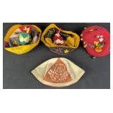 1950s Flying Turtle Club Felt Beanie Caps+