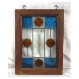 Antique Leaded & Stained Glass Panel