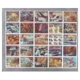1983 United Nations At War Card Set Uncut Sheet
