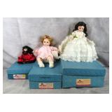 3pc Madame Alexander Dolls Lot