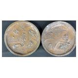 Antique Japanese Bronze Plates