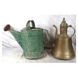 Vintage Watering Can/Persian Copper Teapot