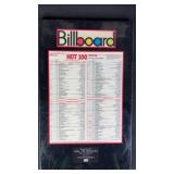 1989 Billboard Hot 100 #1 Chart Display