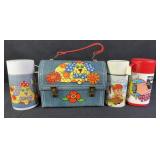 Vintage Tin Dome Lunchbox w/ Thermoses