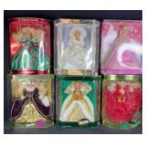 6pc Special Edition Holiday Barbies