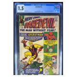CGC 1.5 Daredevil #1 1964 Key Marvel Comic Book