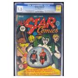 CGC 1.5 All Star Comics #8 1942 DC Comic Book