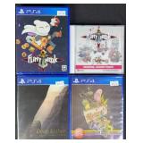 Sealed PlayStation 4 Video Games w/ flint Hook