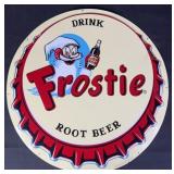 Vintage Drink Frostie Root Beer Advertising Sign