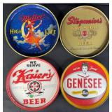 Vintage 12" Beer Advertising Trays