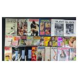 25pc 1940s-2000s Erotic Magazines w/ #1s
