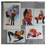Signed Erotic Art Photo Prints Grouping