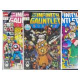3pc Infinity Gauntlet #1-5 1991 Marvel Comic Books