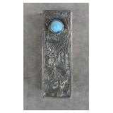 Italian 800 Silver Lipstick Holder w/Mirror