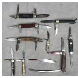 Vintage to Modern Era Pocket Knives Grouping