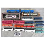Assorted German Hard Plastic Toy Buses Lot