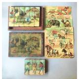 Antique Childï¿½s Lithographed Picture Block Sets