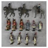 13pc Vintage English/French Lead Soldiers Lot