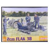 Sealed Dragon German WWII 2CM Flak 38 Model Kit