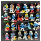 23pc Vtg Smurf PVC Figures w/ American History