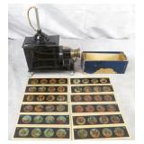 Antique Bing Werke Magic Lantern w/Slides