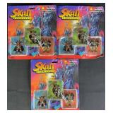 3pc NIP Skull Fighters 3-Figure Packs