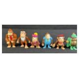 6pc Set 1997 Kelloggs Donkey Kong Cereal Premiums