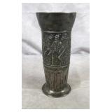 1925 German Silvered Metlal Trophy Vase