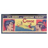 1951 Ideal Liï¿½l Abner & Lonesome Polecat Canoe