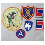 6pc WWII U.S. Military Patch Lot