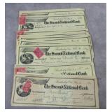 1899 Sandusky OH. Second National Bank Checks