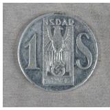 1939  German NSDAP Aluminum Christmas Token