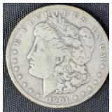 1901 U.S. Morgan Dollar 1 OZ. Silver Coin