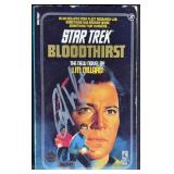 William Shatner Signed Star Trek Paper Back Book
