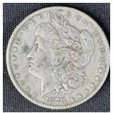1878 U.S. Morgan Dollar 1 OZ. Silver Coin